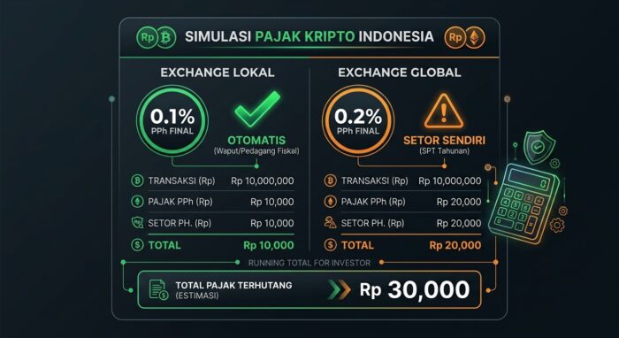 Simulasi Perhitungan Pajak Kripto — Contoh Nyata