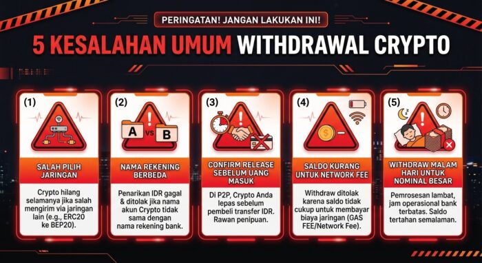 Kesalahan Umum yang Membuat Withdrawal Gagal atau Lama